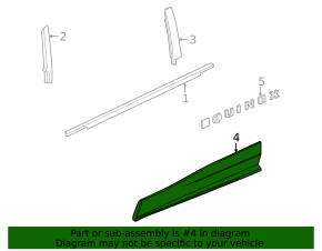Lower front left door trim Chevrolet Equinox EV 24-26