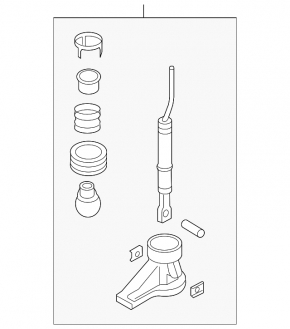 Shifter manual transmission Audi A4 B8 11-16 with rods