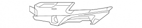 Front bumper mount under the right headlight for the Audi A3 8V 17-20