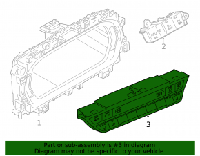 Climate control control Audi A3 22-24