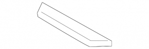 Rear left door sill insert for Porsche Cayenne 19-23 chrome, Cayenne