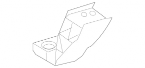 Left radiator mounting frame for Mercedes W213 E 300/400 17-19 2.0T, 3.0T plastic