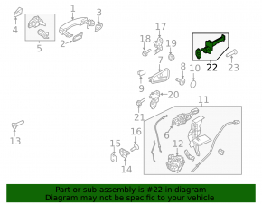 Front left door stop for Ford C-max MK2 13-18