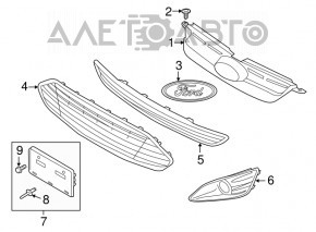 Left fog light plug Ford C-max MK2 13-18 usa SIGNEDA