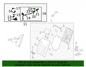 Right rear row folding lever for Mazda 6 18-21 with lock