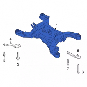 Rear subframe Ford Explorer 20-24 3.0T