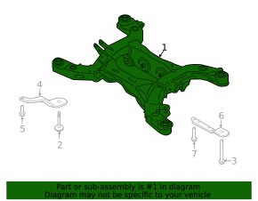 Rear subframe Ford Explorer 20-24 3.0T