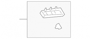 Left rear bumper mount for Lincoln Corsair 20-26