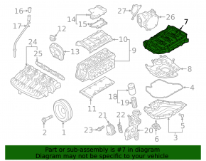 Oil pan for Audi Q3 83A 19-25 2.0T