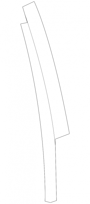 Door trim side front right Chevrolet Cruze 16-