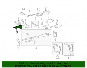 Right manifold guard for Lexus LS460 07-17