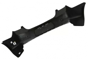 Rear bare bumper Chevrolet Malibu 13-15 for camera, burgundy, dented, crack in mount