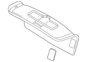 Trunk lid trim VW CC 13-17 rest, black