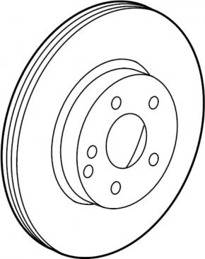 Front left brake disc Infiniti QX30 17-
