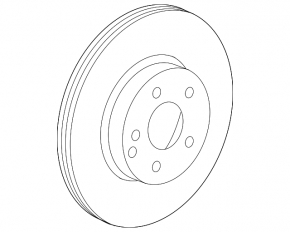 Front left brake disc Infiniti QX30 17-