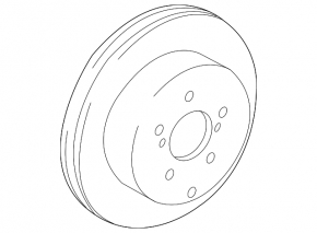 Rear left brake disc Lexus CT200h 11-17