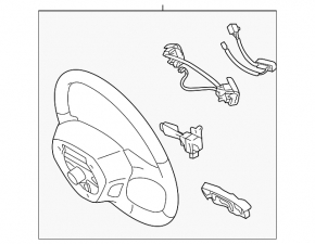 Naked steering wheel for Toyota Solara 2.4 04-06