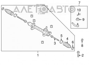 Steering rod left Toyota Prius 20 04-09 CTR