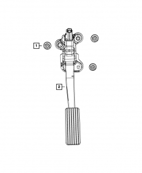 Jeep Compass 11-16 Gas Pedal