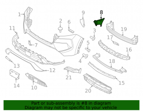 Nissan Rogue 24-26 Front Bumper Air Duct Left