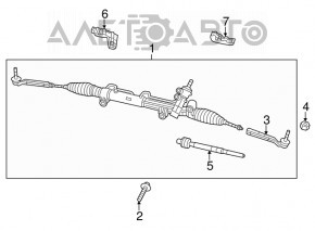 Steering tip left Dodge Challenger 15-17 CTR