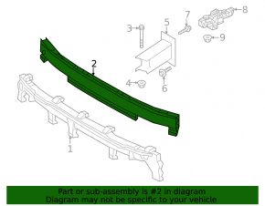 Front bumper reinforcement Audi Q5 80A 18-