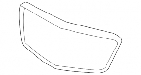Grill frame grill Cadillac CTS 16-19 black chrome