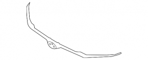 Upper front bumper molding for Hyundai Kona 19-21 EV