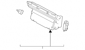 Left radiator deflector blinds for the Kia EV6 22-24 GT