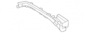 Right-hand black dash panel trim with air vent for Hyundai Tucson 22-24