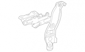 Left hood hinge for Mercedes A-class V177 19-22