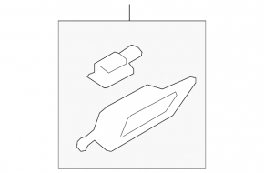 Ford Escape MK3 13-19 Tailgate Release Handle Without Button