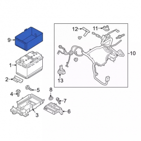 Battery cover Ford Edge 15-
