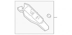 Right windshield wiper grille drain for Mazda 6 18-21