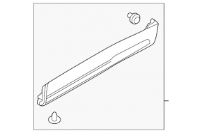 Mazda CX-90 24-26 Lower Rear Right Door Trim