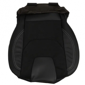 Driver's seat Ford Edge 19-24 with airbag, electric, heated, ventilated, combined black leather with gray stitching