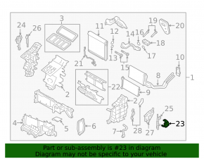 Actuator motor heater drive Mazda CX-9 16-