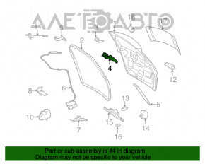 Trunk door hinge left Mercedes W164 ML