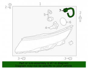 Chevrolet Volt 11-15 underhood wiring harness with fuse box