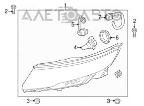 Chevrolet Volt 11-15 underhood wiring harness with fuse box