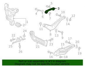 Rear left transverse control arm Chevrolet Malibu 16-