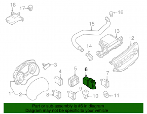 Nissan Sentra 13-19 Trunk Lid Release Button