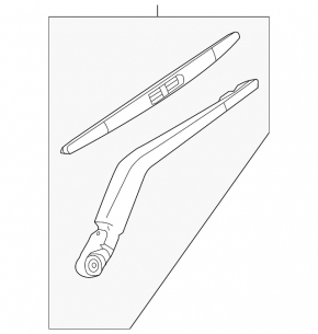Rear wiper arm Nissan Versa Note 13-19