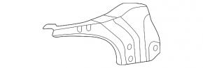 Left fender bracket VW Taos 22-25