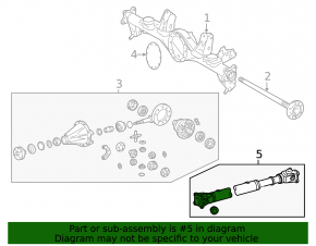 Drive shaft driveshaft Lexus LX570 16-21
