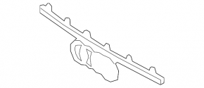 Upper grille trim for Audi Q8 19-23 for radar, without night vision
