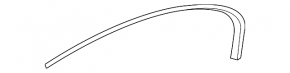 Upper rear right door molding BMW 5 G30 17-23 chrome