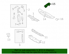Engine cover right Lexus GS450h 06-11
