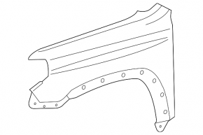Front right fender Toyota 4Runner 14-24
