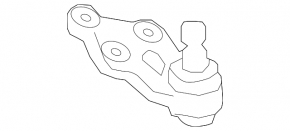 Ball joint front left Kia Sorento 10-15 CTR